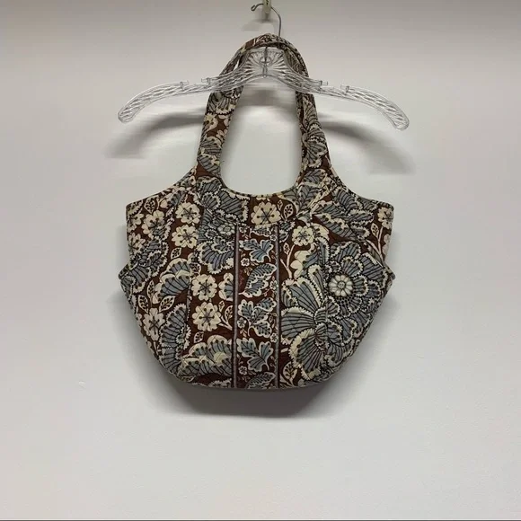 Vera Bradley Slate Blooms Side By Side Tote Shoulder Bag Crafts/Repairs - Picture 2 of 11
